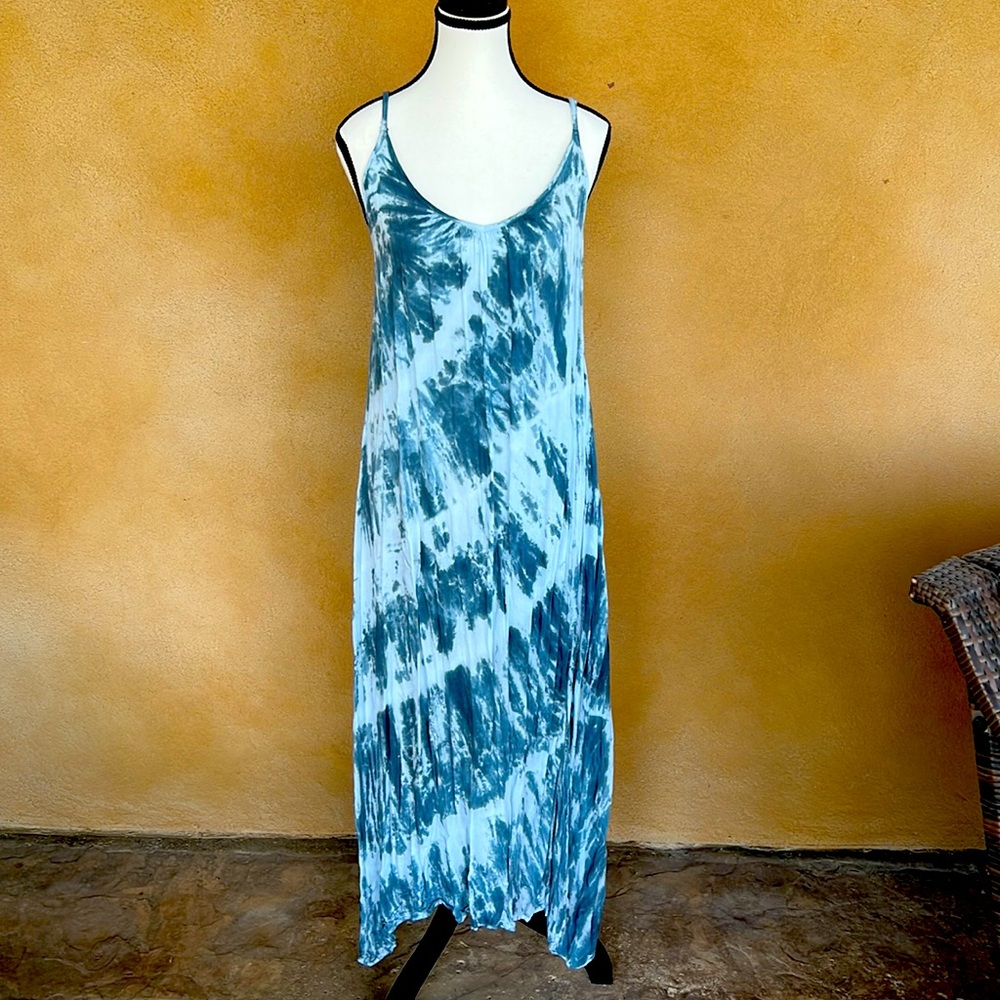 Tie die maxi dress